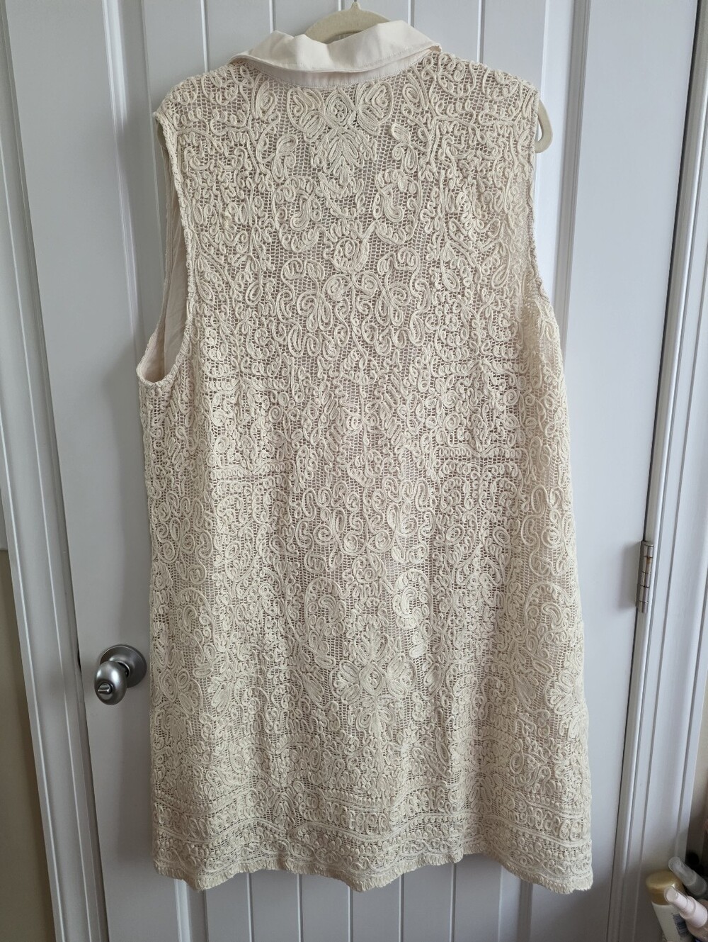 NWT Tuckernuck Tan Lace Sleeveless Collier Dress Plus Size XXXL - Picture 4 of 8